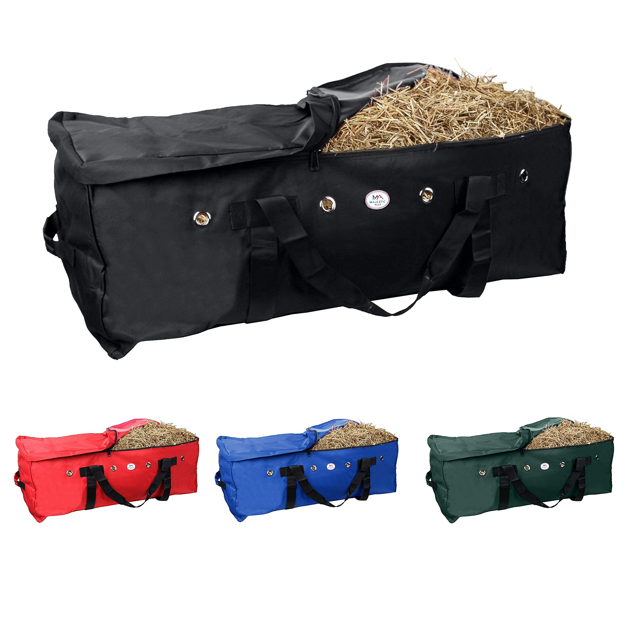 Majestic Ally water-repellent fabric helps shield hay from moisture