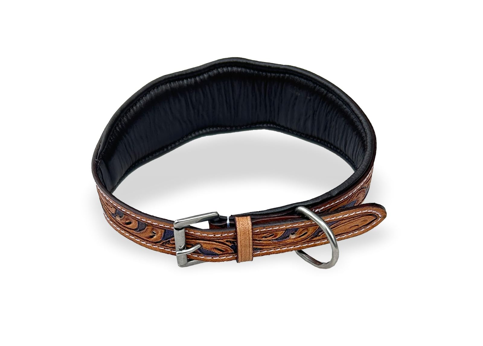 Majestic Ally leather dog collar six color options to match coats and personality.