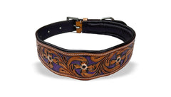 Majestic Ally leather dog collar walking-hiking—fits both male and female dogs for outdoor treks
