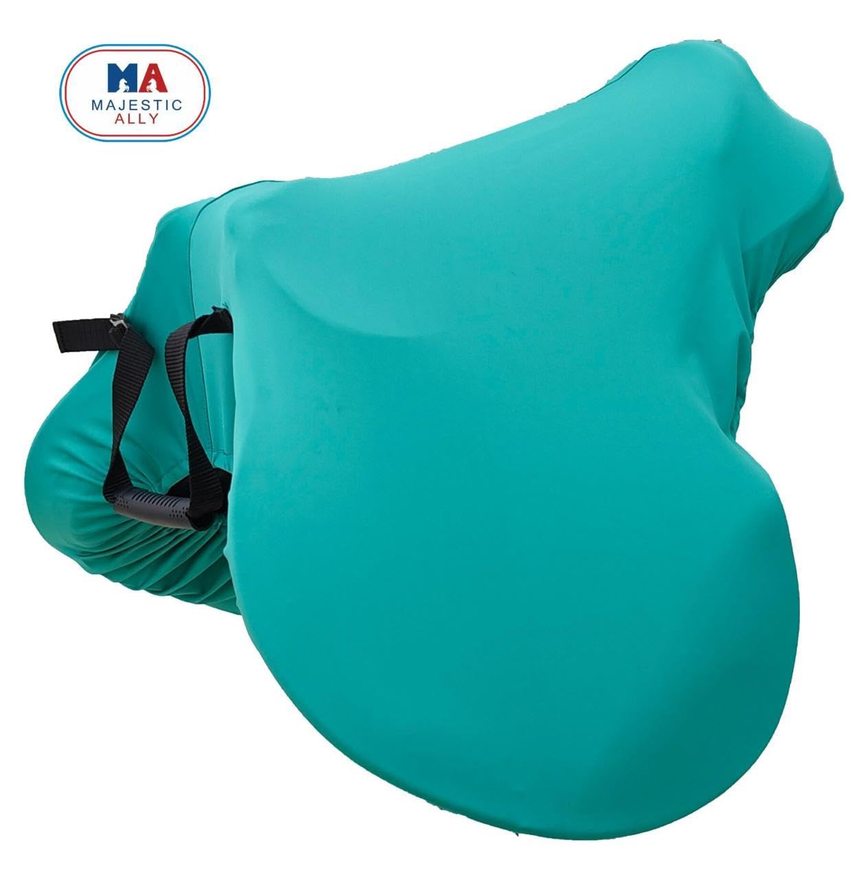 Majestic Ally saddle cover easy-on-off design simplifies saddle protection
