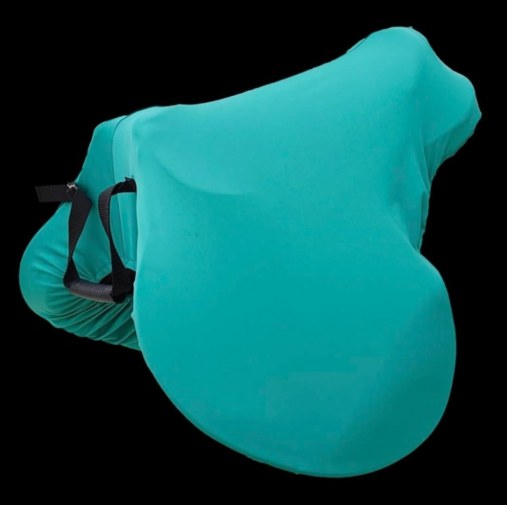 Majestic Ally saddle cover elastic-edges-secure keeps cover in place during travel