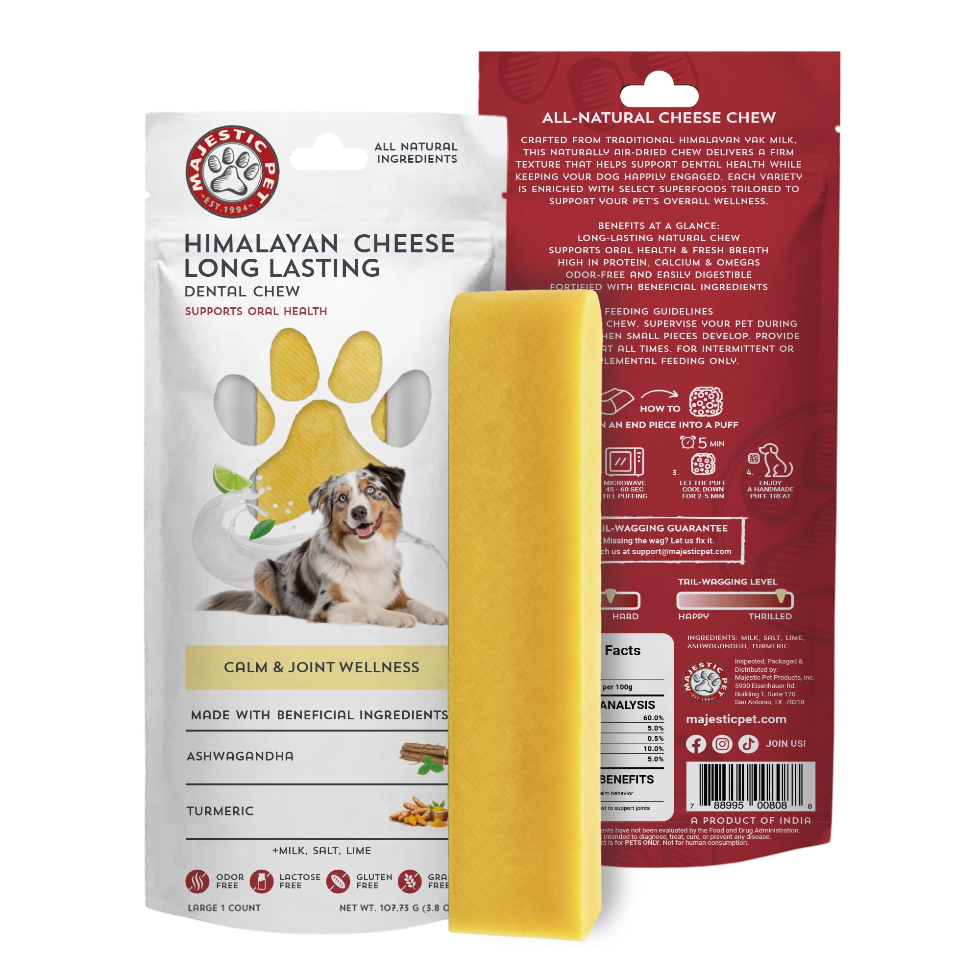 Majestic Pet Himalayan chews ideal for large dogs gnawing sessions