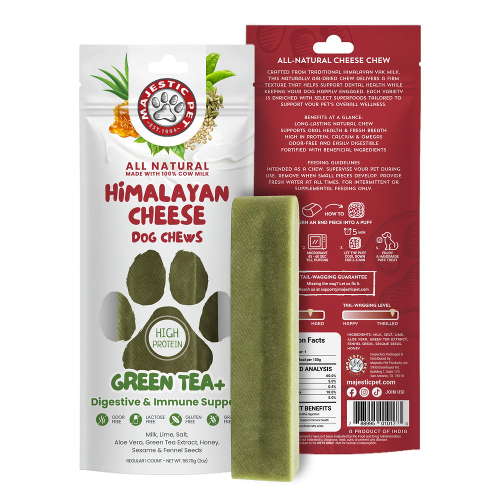 Majestic Pet Yak Chews: empaque del producto para perros.