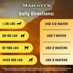 Majesty's Buddy Bites NASC certificate badge signals trusted quality