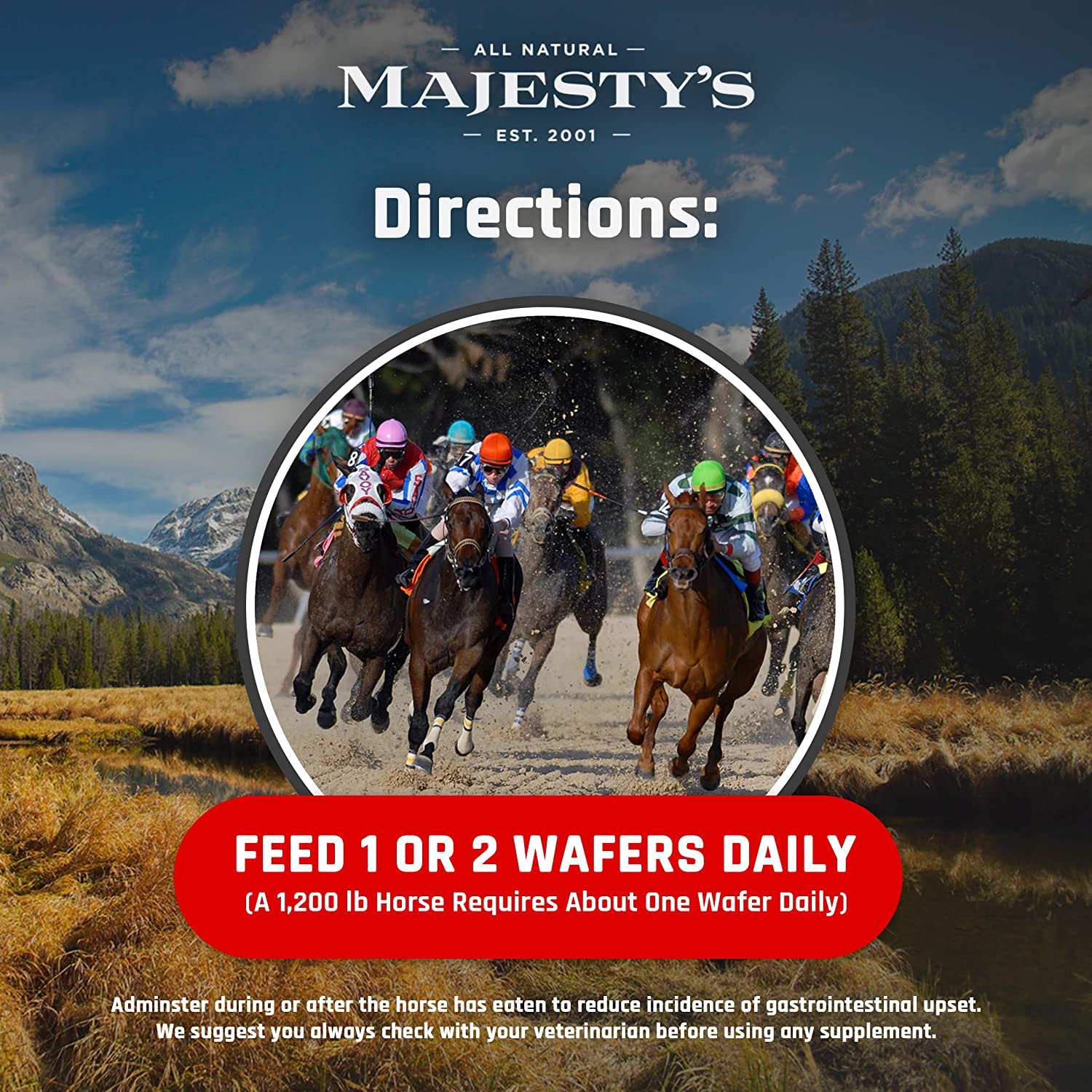 Majesty's Flex Wafers ingredients-glucosamine feature supports joint mobility