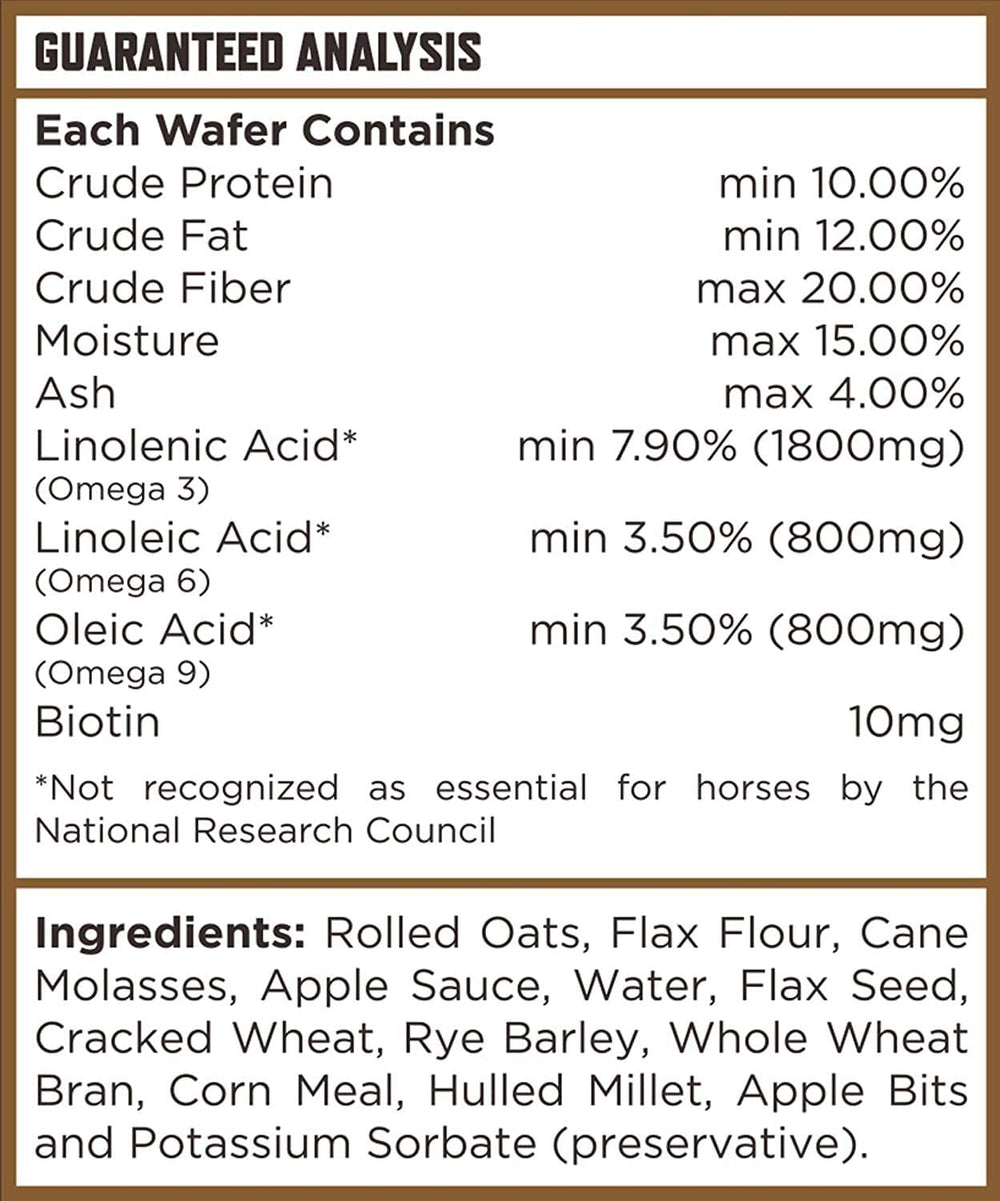 Close-up of Majesty's Omega Wafers highlighting the tasty wafer form for high feedability