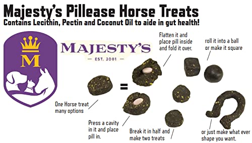 Majesty's PillEase wrap one-ounce wafer closeup highlights breakable design for pill size fit.