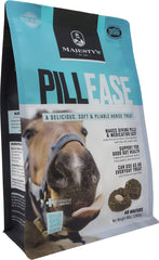Majesty's PillEase wrap packaging shows USA-made quality and 48 wafers for easy dosing.