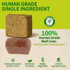 MAJOR PETS freeze-dried beef liver treats closeup emphasizing lean, high-protein reward.