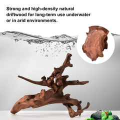 majoywoo 9-14in driftwood aquarium focal point with natural texture.