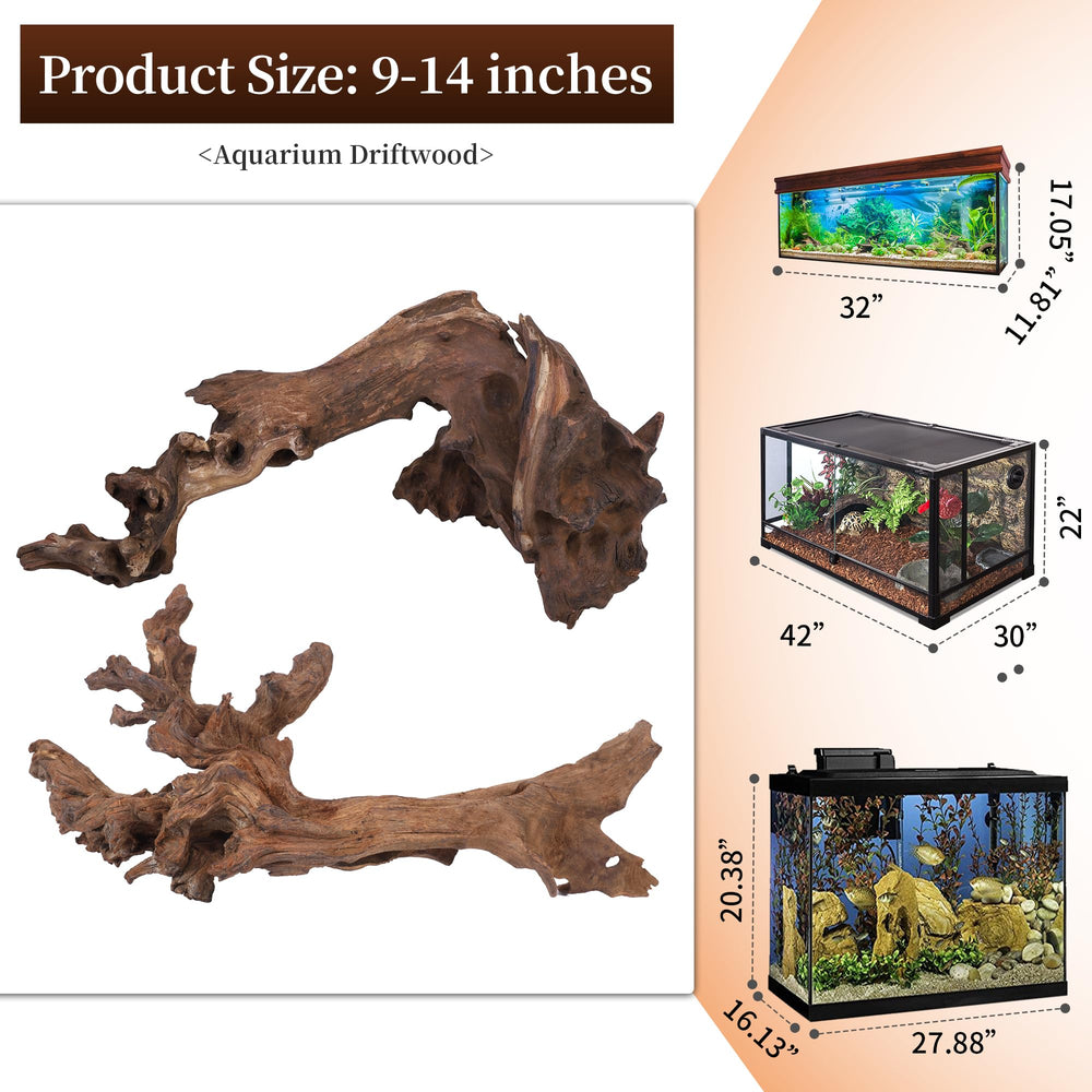 majoywoo driftwood branch ideal reptile decor and climbing enrichment.