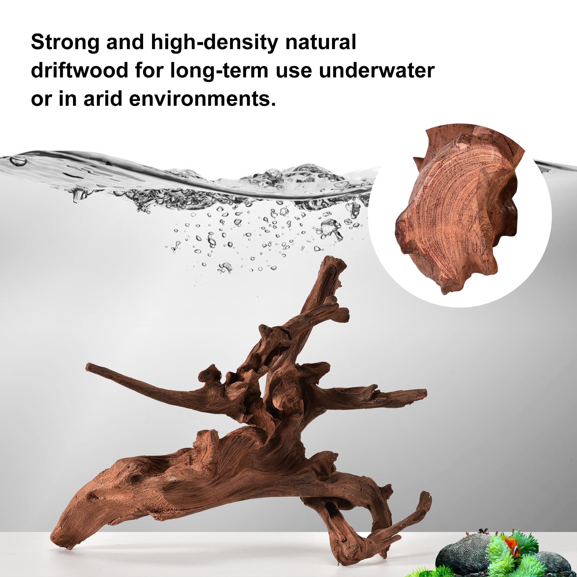 Majoywoo driftwood reptile decor climbing surface for terrariums.