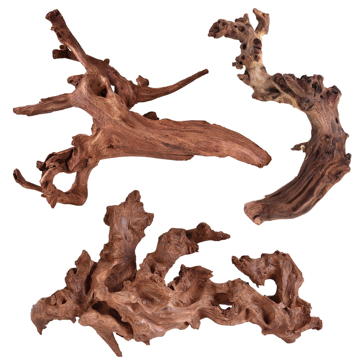 majoywoo natural coral driftwood branch 6-10 inches adds natural habitat for fish