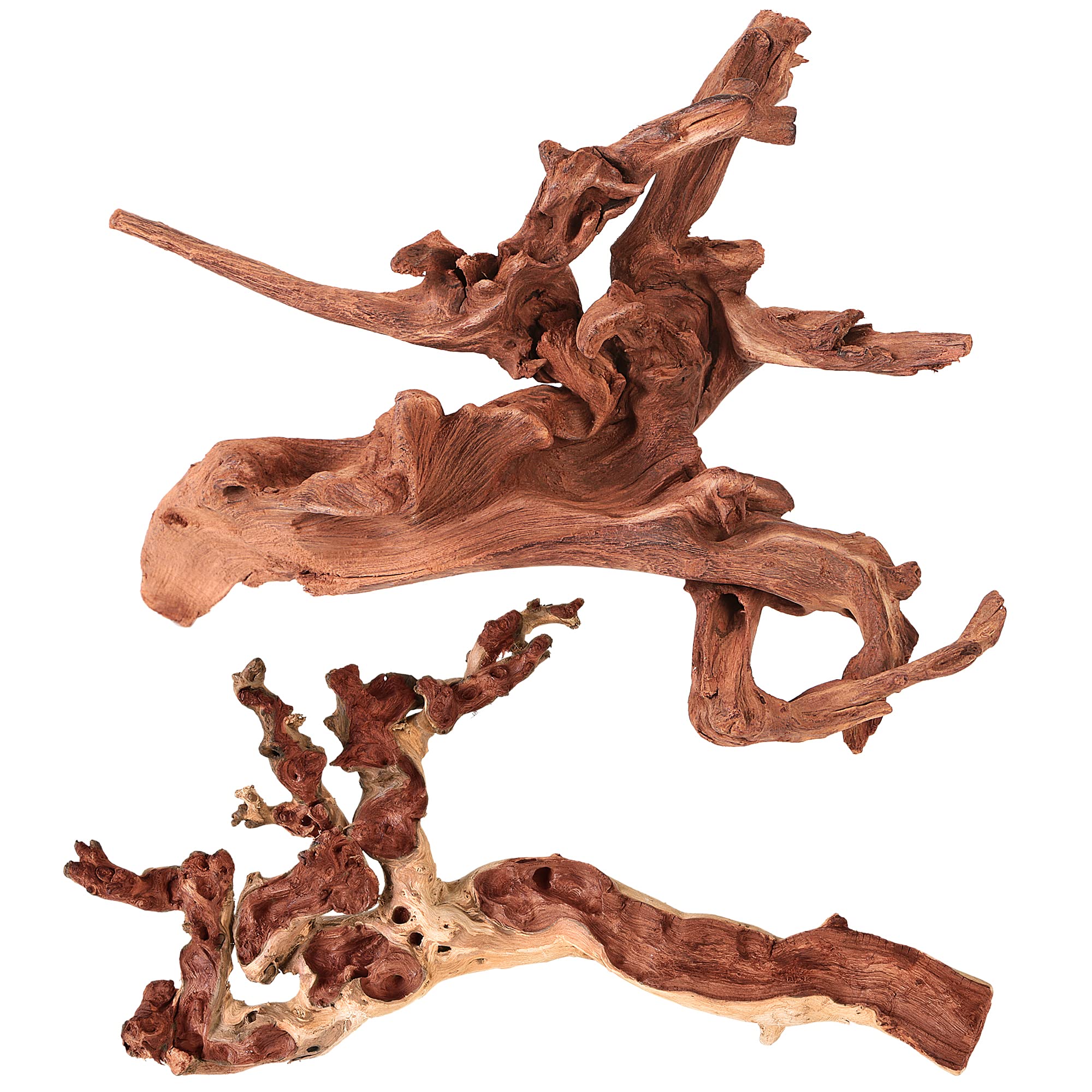 majoywoo natural coral driftwood branch 9-14 inches enhances aquarium aesthetics and natural habitat.