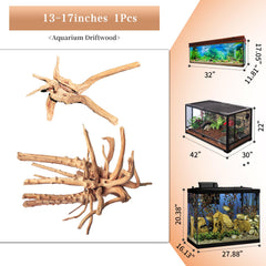 majoywoo natural spider wood aquarium decor highlighting unique shapes for captivating tank scenery