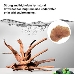 majoywoo spider wood reptile decor showcases sturdy texture ideal for climbing and habitat enrichment