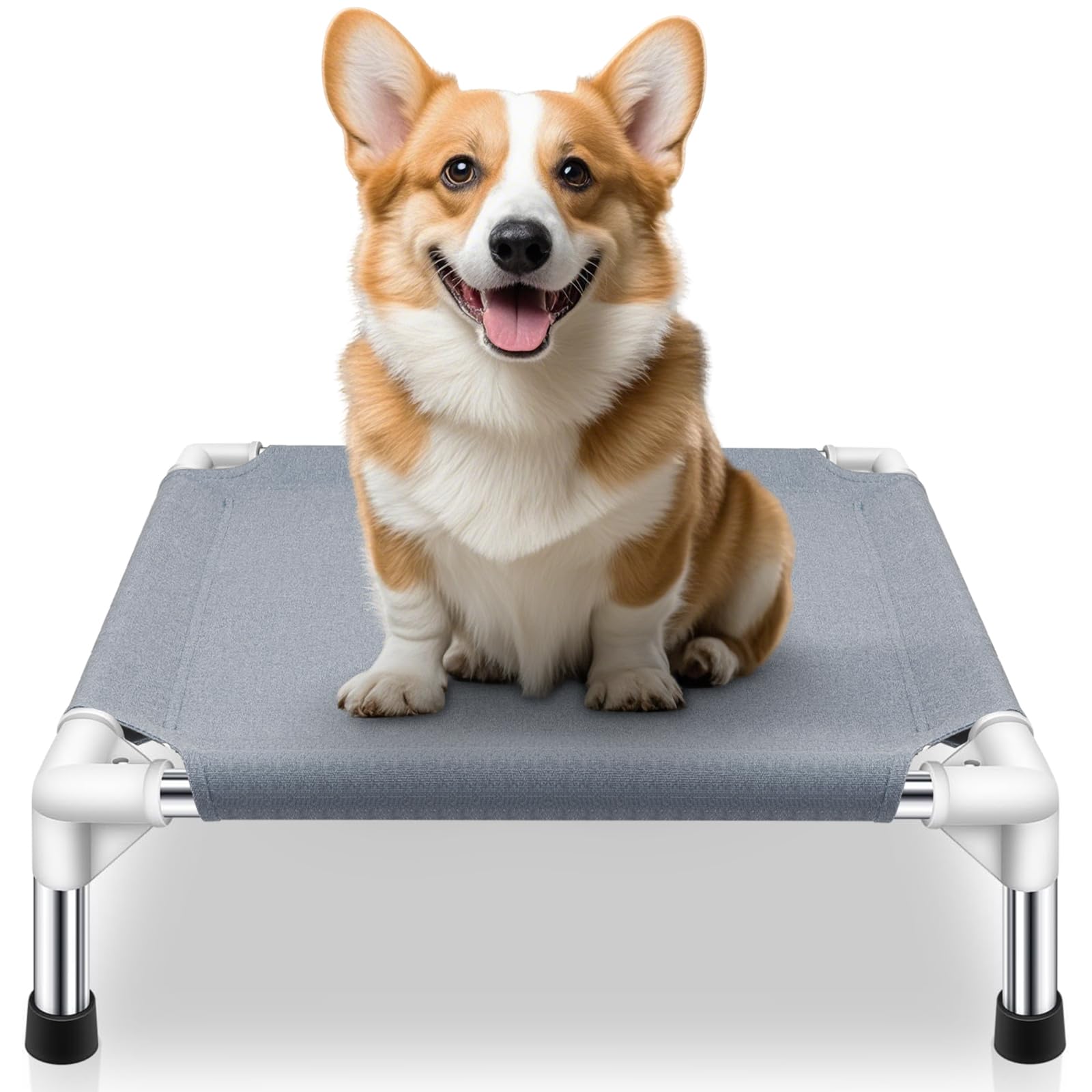 Makerfire elevated dog bed 20x20 outdoor cooling design for small dogs