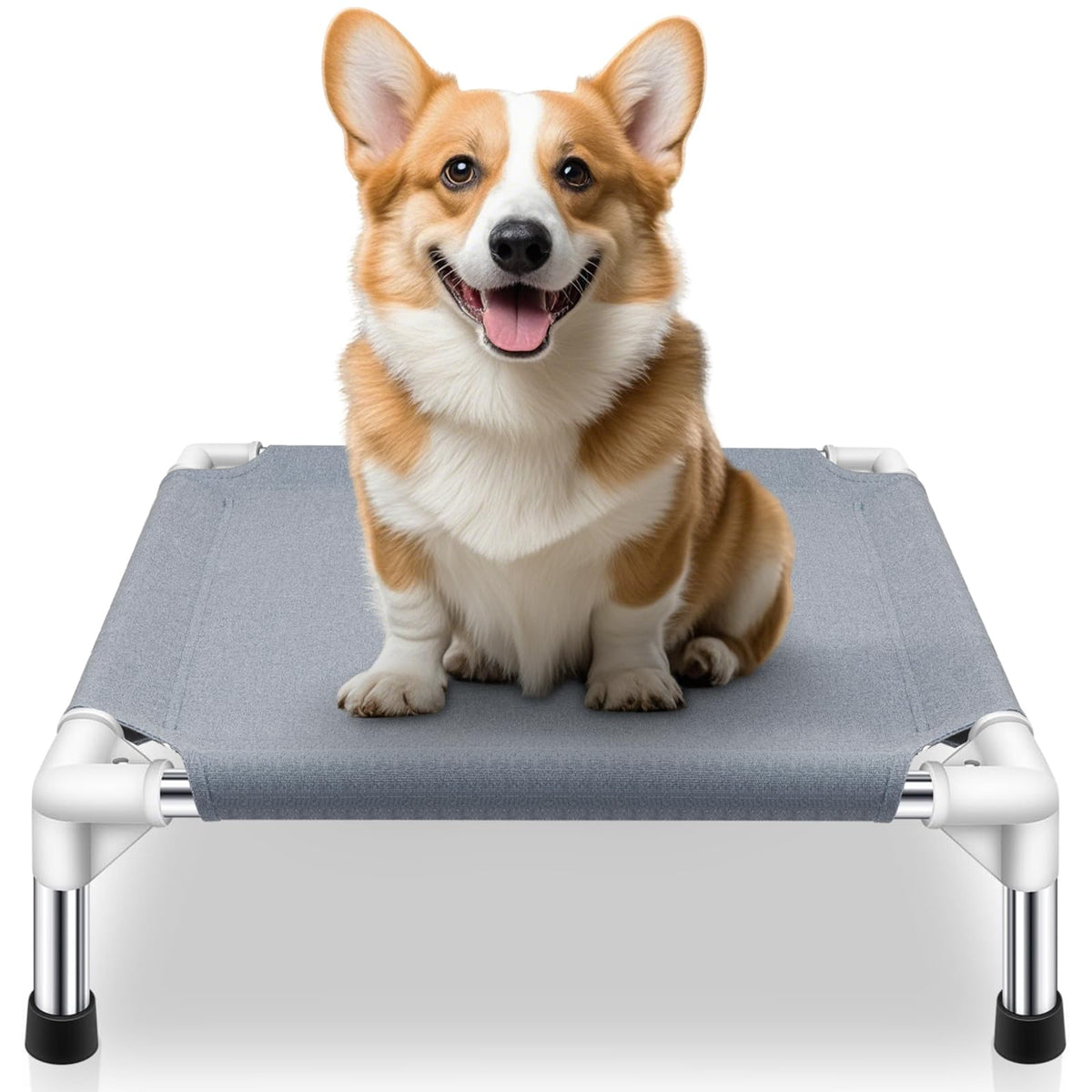 Makerfire elevated dog bed 20x20 outdoor cooling design for small dogs