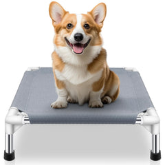 Makerfire elevated dog bed 20x20 outdoor cooling design for small dogs