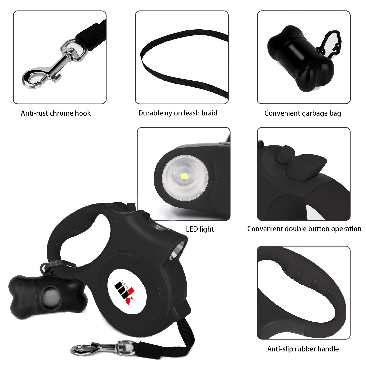 Makife LED light boosts visibility for evening or dawn walks