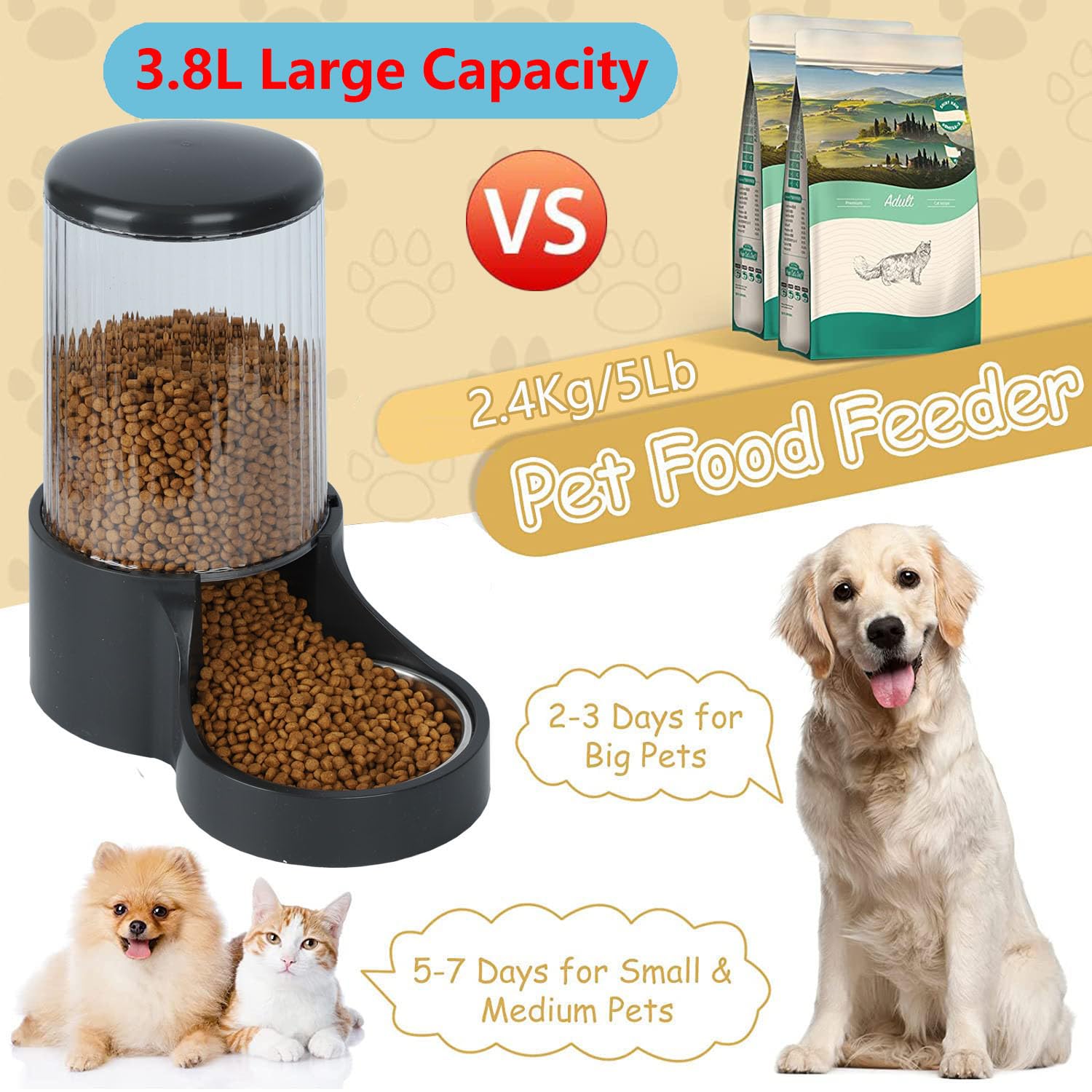 Makikuser food-grade PP construction ensures safe, durable feeding.