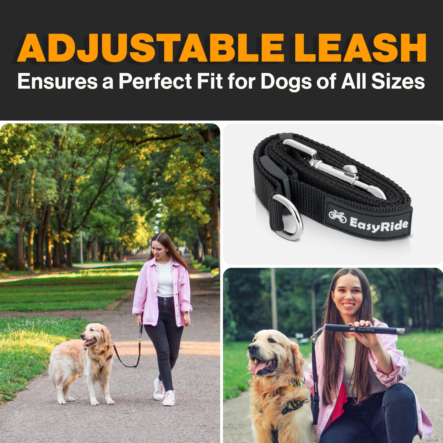 MALABI detachable leash header offers flexible cycling with others.