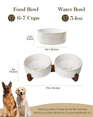 MALACASA ceramic dog bowls showcase clean, lead-free material
