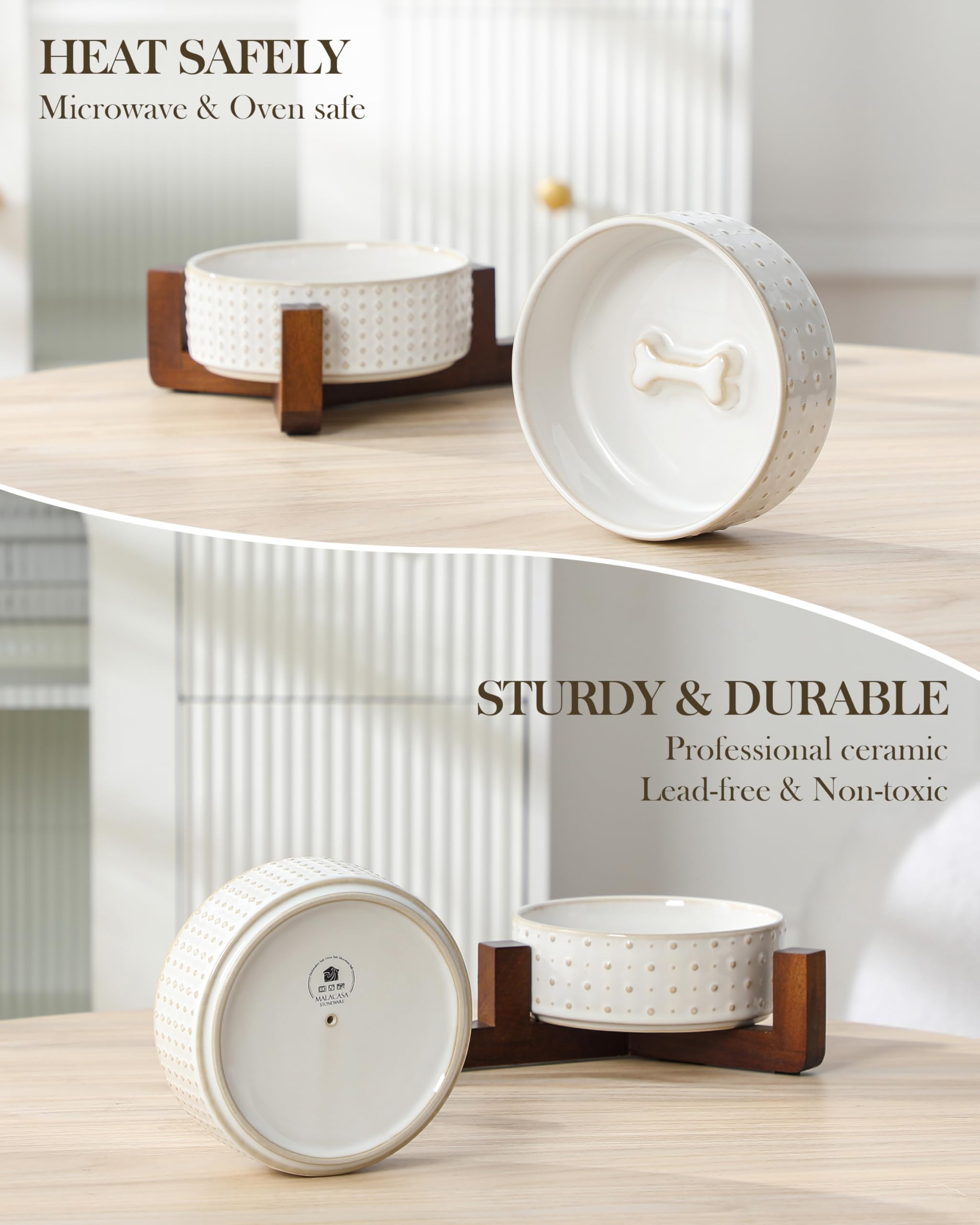 MALACASA dishwasher-safe and microwave-safe bowls for quick warmups.
