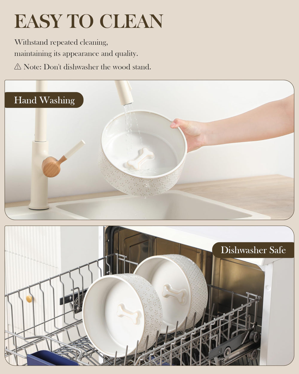 MALACASA bone-decorative detail adds playful charm to mealtime