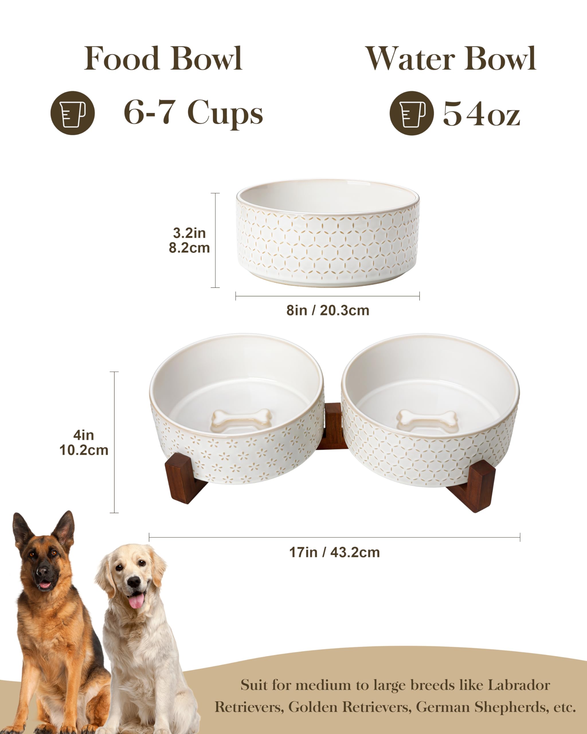 MALACASA dog bowl close-up reveals embossed pattern and elegant aesthetic