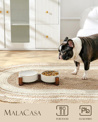 MALACASA embossed rhombic pattern adds stylish dining room touch.