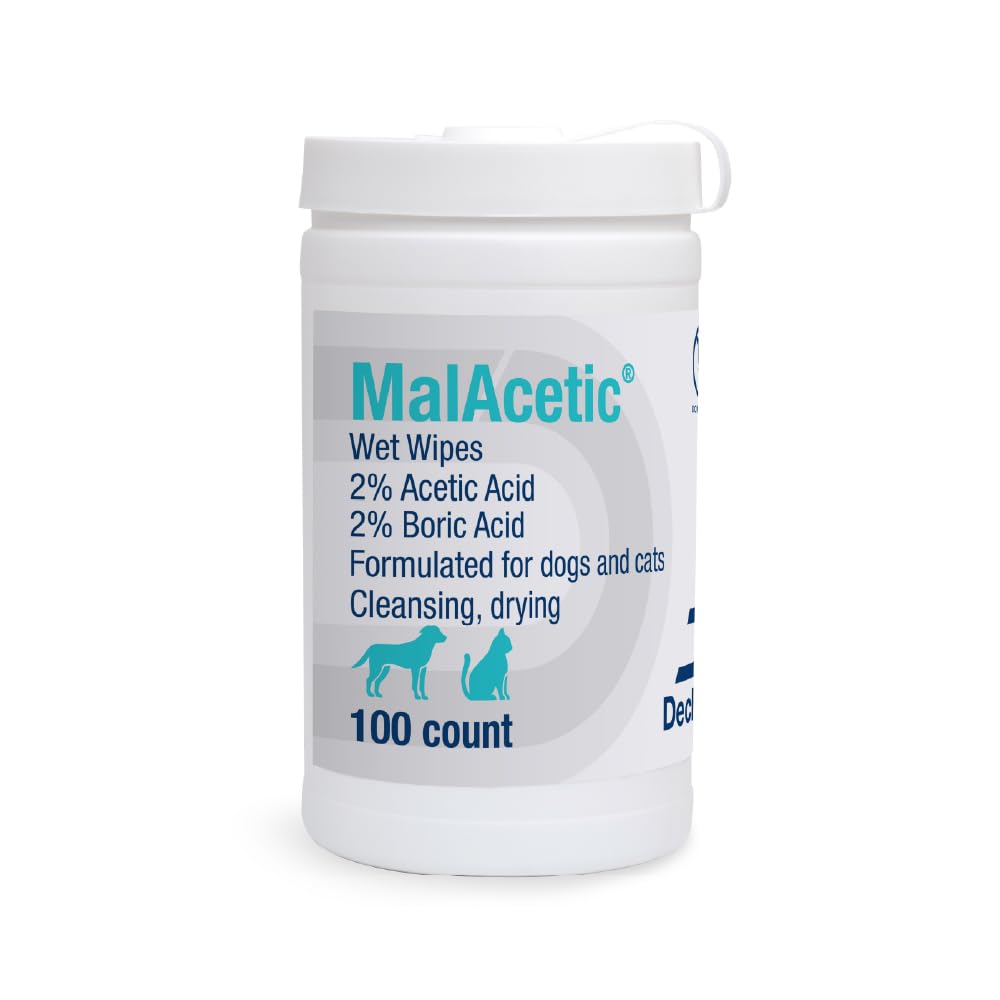 MalAcetic Wet Wipes pack open for on-the-go cleansing and soothing skin