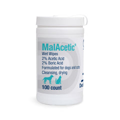 MalAcetic Wet Wipes pack open for on-the-go cleansing and soothing skin