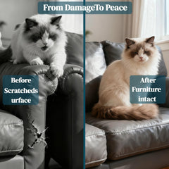 MalaFox O Cat Deterrent Spray curtains-rugs showcases multi-surface use