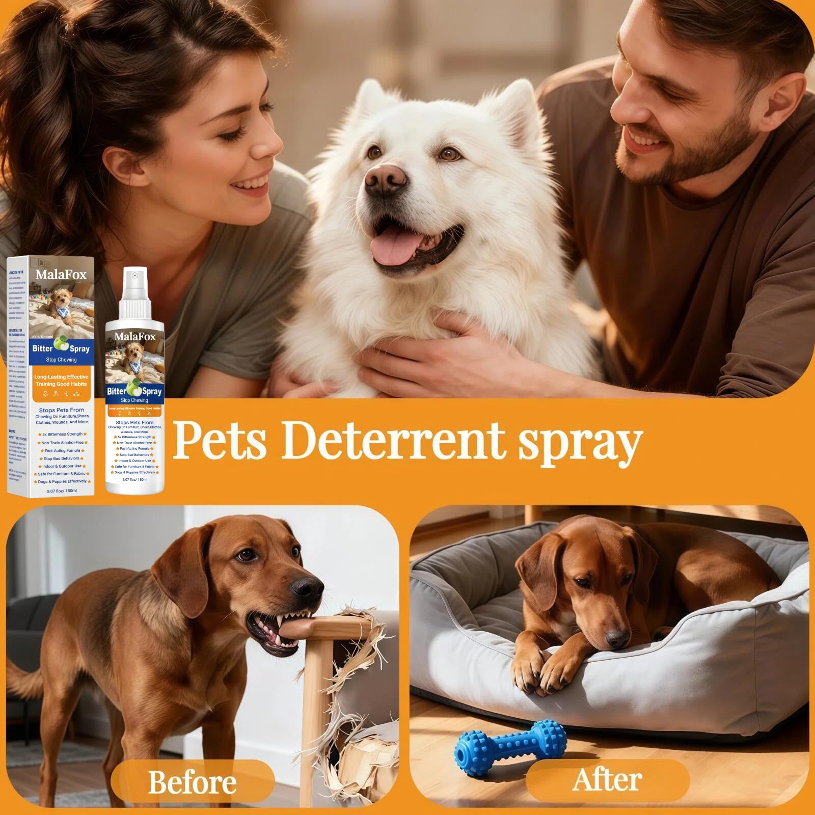 MalaFox spray on paw area helps reduce licking behaviors.