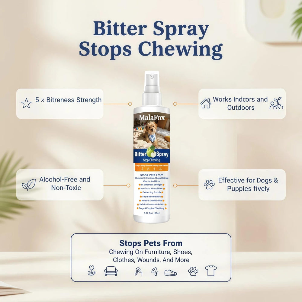 MalaFox non-toxic formula protects furniture without harming dogs.