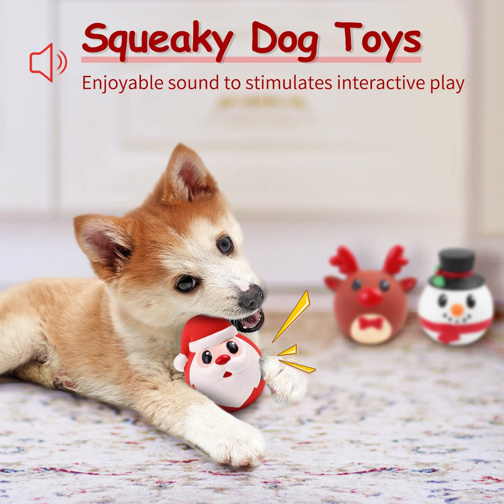 Malier Christmas elk dog toy offers festive squeak for interactive play