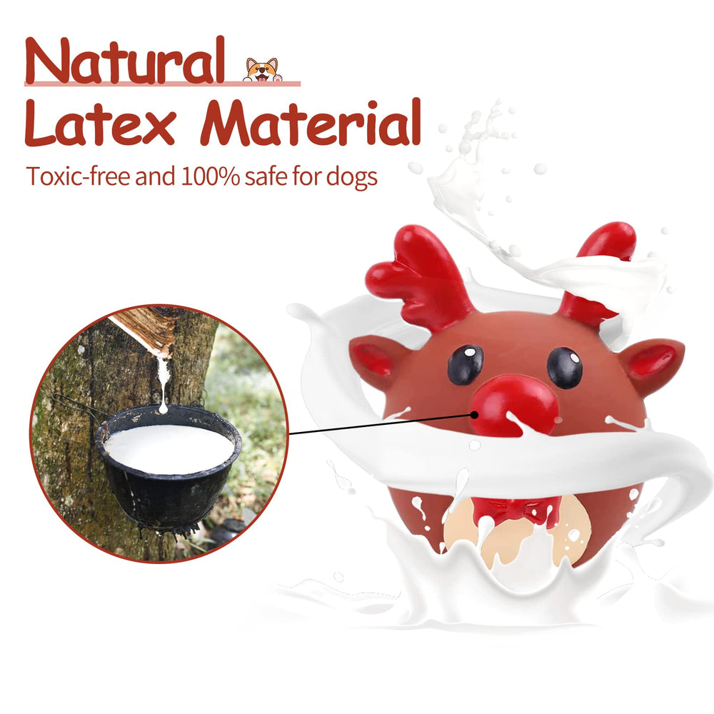 Malier Christmas Santa dog toy features cheerful squeak for holiday fun