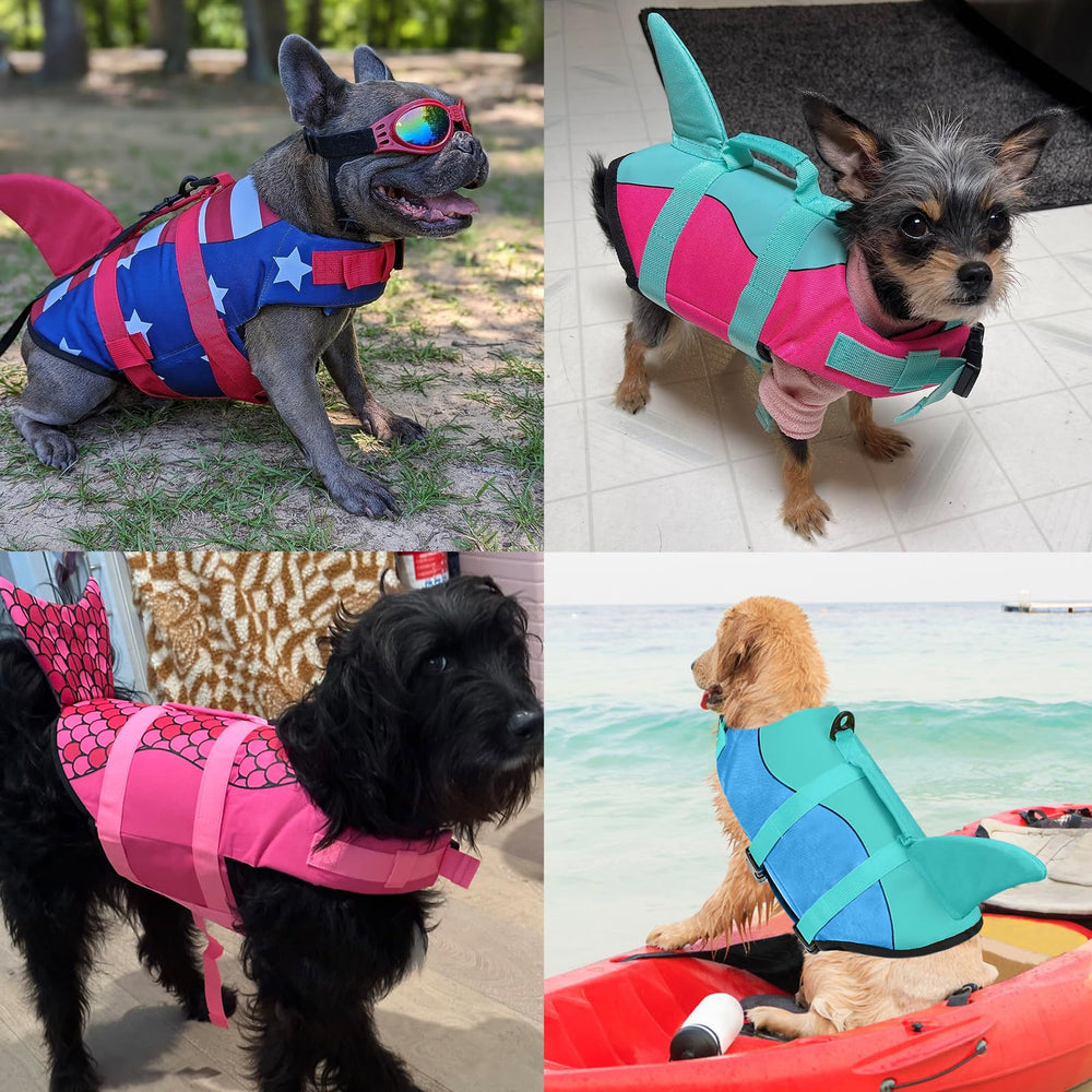 Malier dog life jacket includes a top D-ring leash attachment for control