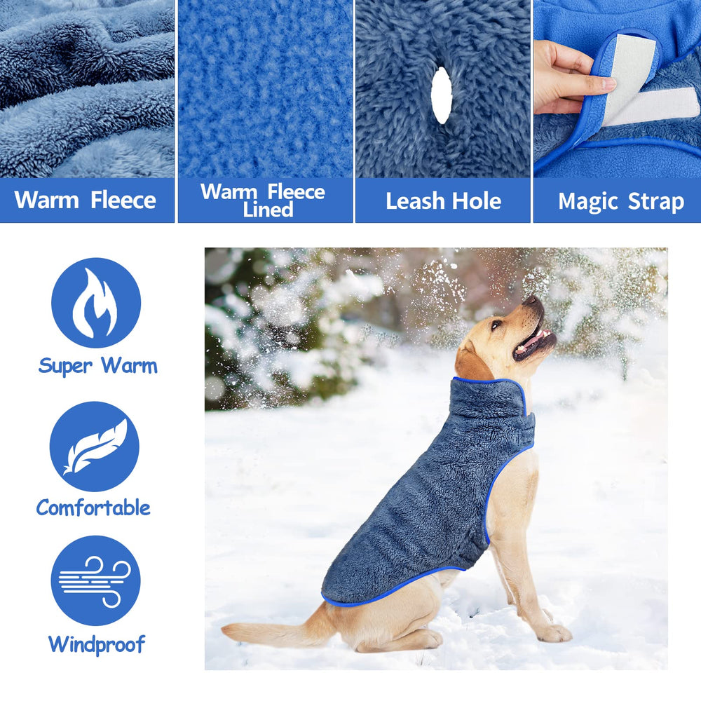 Malier dog winter coat belly closure demonstrates easy on/off for quick outfit changes