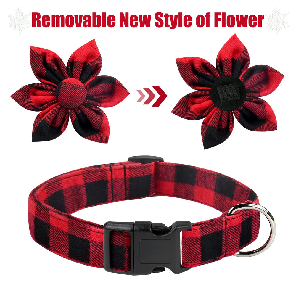 Malier flower removable strap feature on collar for versatile styling