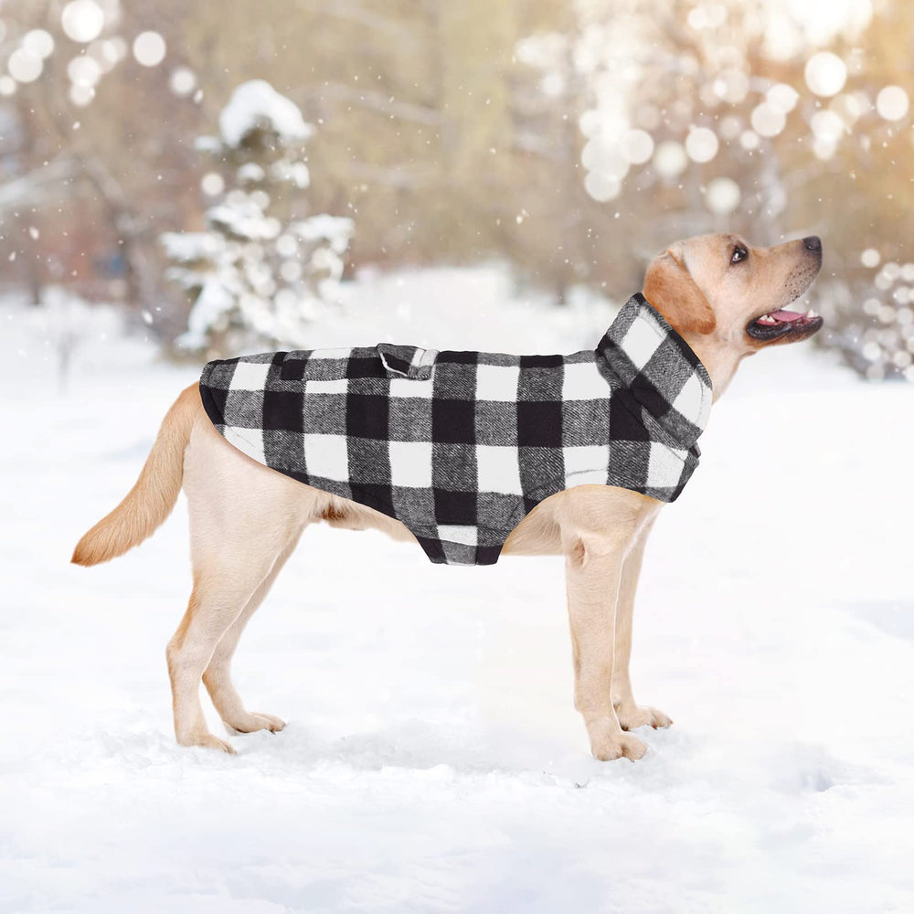 Malier windproof dog jacket stitching detail highlights durability and secure fit.