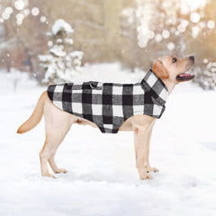 Malier windproof dog jacket stitching detail highlights durability and secure fit.