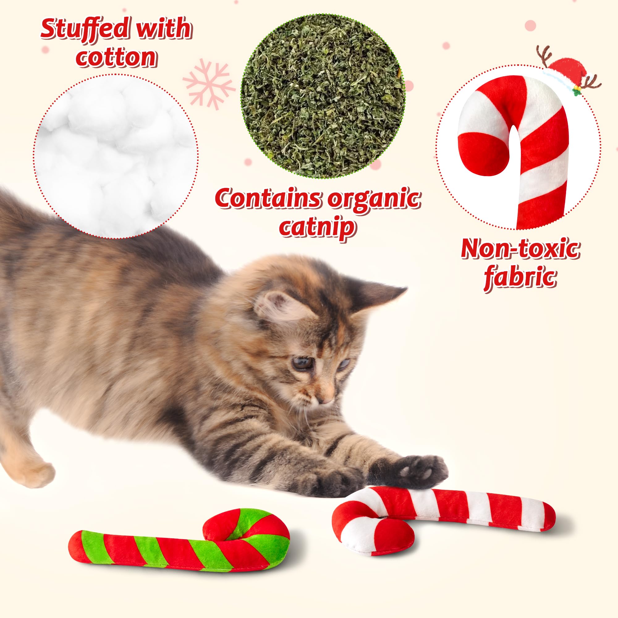MallMall6 Catnip Toy kitten-friendly image highlights soft cotton and safe materials for gentle play