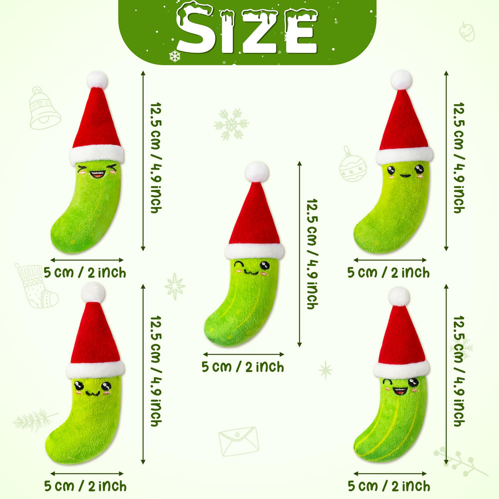MALLMALL6 catnip toy Santa hat pickle image 2 boosts chasing and kicking fun