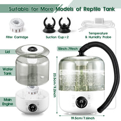MALLMALL6 Humidity sensor display highlights precise terrarium control