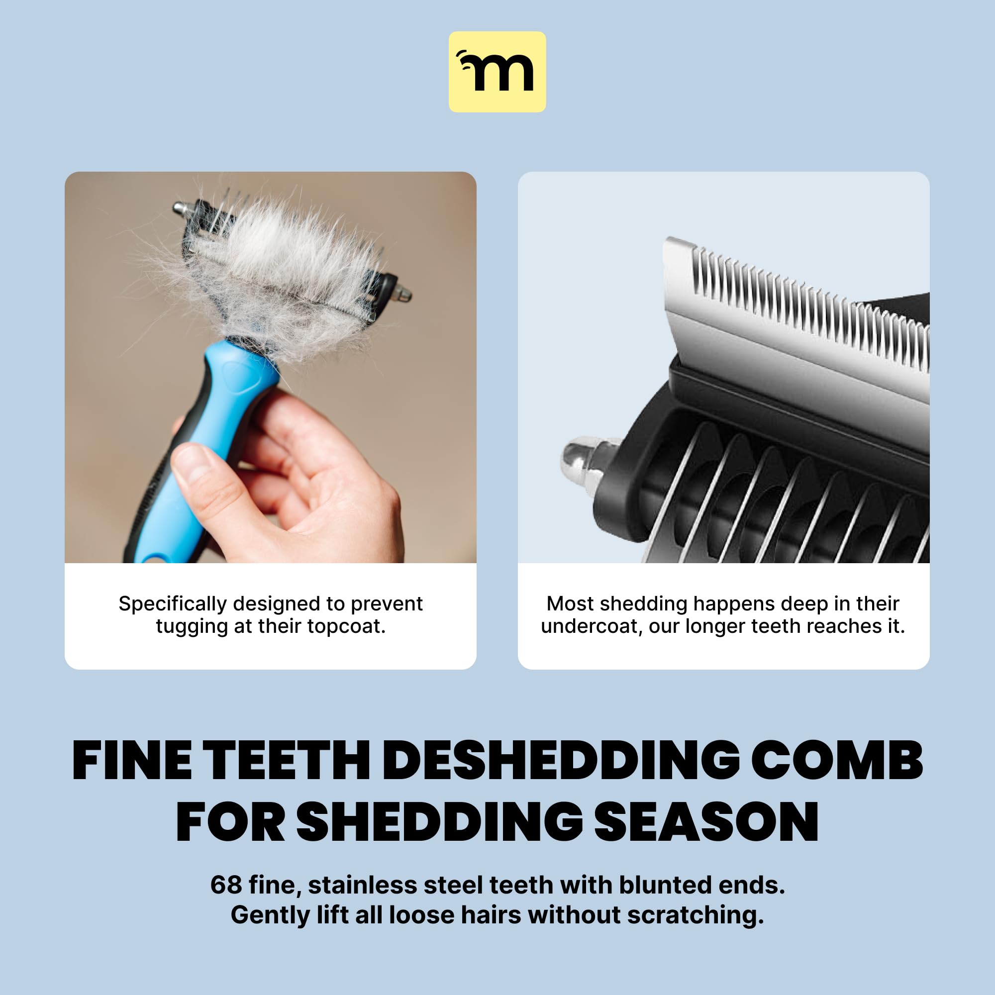 MalsiPree cat grooming session—comfortably smooth edges for gentle brushing