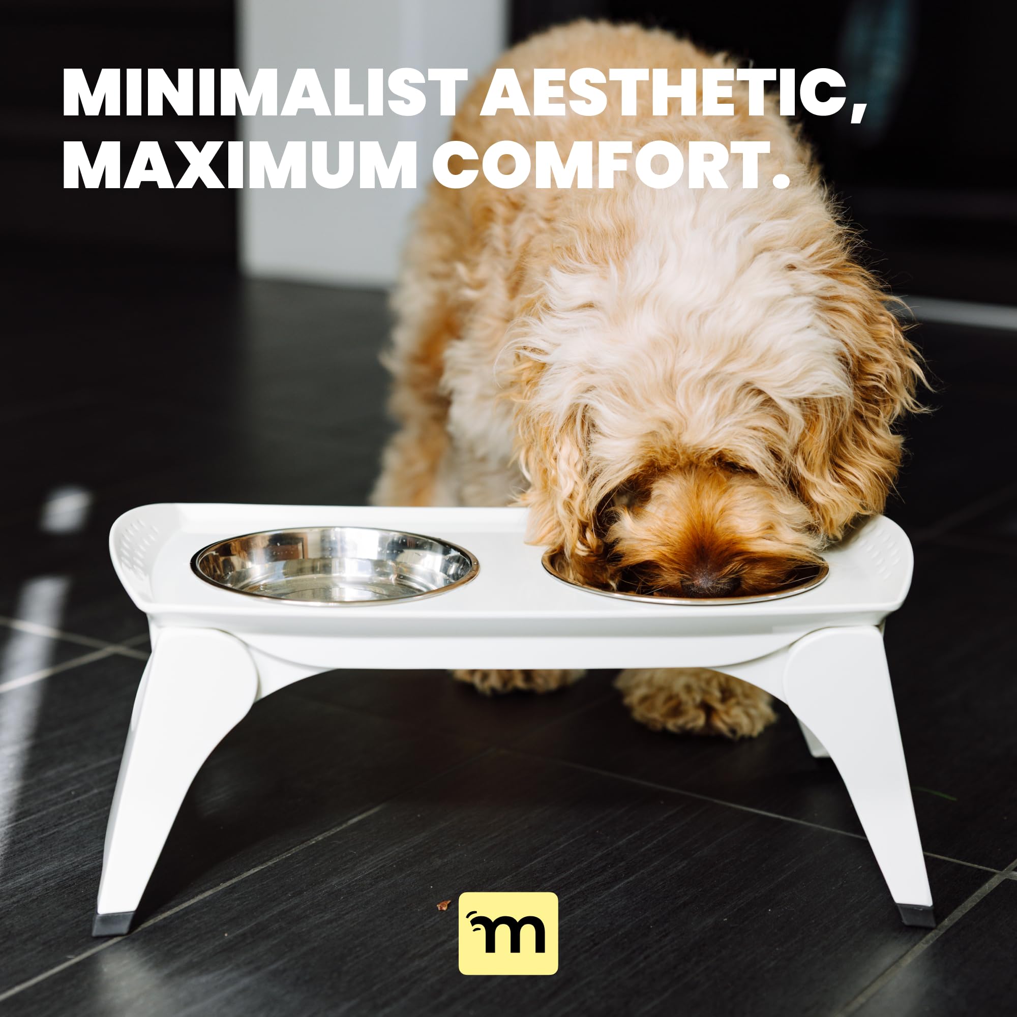 MalsiPree dishwasher-safe bowls with a sturdy stand for quick cleanup after meals.