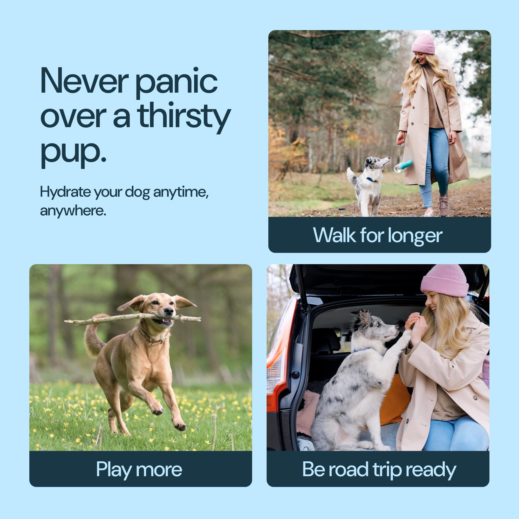 MalsiPree one-hand operation lets you hydrate hands-free.