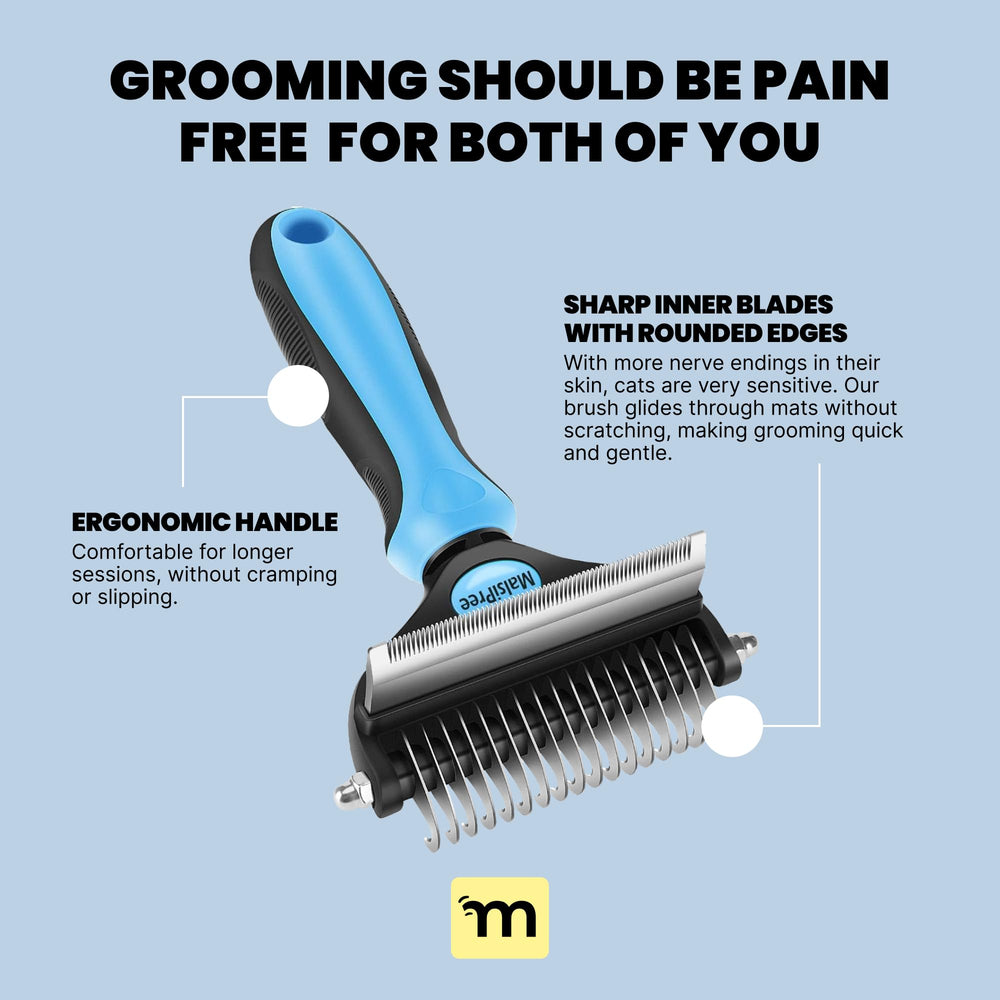 MalsiPree scratch-free grooming—smooth-edge design for pet comfort
